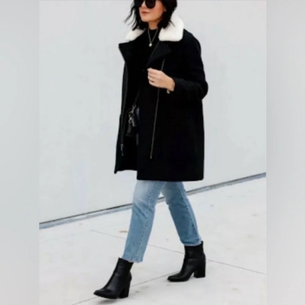 Madewell Eldridge Zip Coat in perfect condition - beautiful coat - size M - Picture 3 of 7